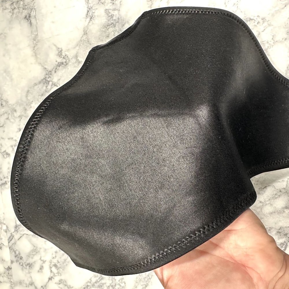 Triangl Black Matte Neoprene Bikini Bottom - Picture 3 of 7